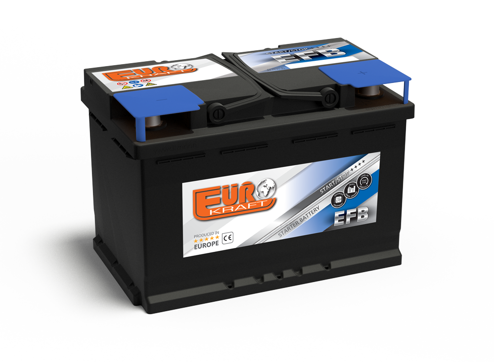 აკუმულატორი EUROKRAFT 95Ah/860A 12V DIN start-stop AGM მარჯვენა (353x175x190)